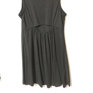 Black high neck dress w/ back cutout